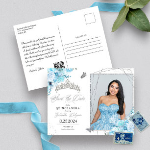 Carte postale photo de Quinceañera Couronne Célest