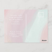 Carte postale photo de remerciement d'anniversaire (Dos)