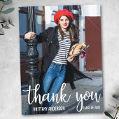 Carte Postale Photo de remerciement de remise de diplôme moderne