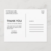 Carte Postale Photo de remerciement de remise de diplôme sportiv (Dos)