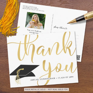 Carte Postale Photo de remise de diplôme Calligraphie Écriture d