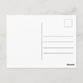 Carte Postale Photo de remise de diplôme chic et simple Merci (Dos)