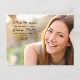 Carte Postale Photo de remise de diplôme personnalisée "Événemen