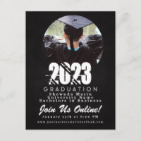 Photo de remise de diplômes 2023 sur tableau craie