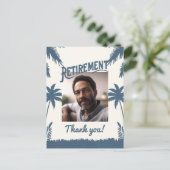 Carte Postale Photo de retraite tropicale merci (Debout devant)