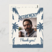Carte Postale Photo de retraite tropicale merci (Devant / Derrière)