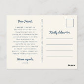 Carte Postale Photo de retraite tropicale merci (Dos)