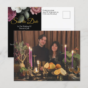 Carte postale photo de roses en fleurs