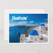 Carte postale photo de Santorin Grèce (Devant / Derrière)