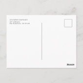 Carte Postale Photo De Script Moderne Enregistrer La Date (Dos)