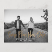 Carte Postale photo de script moderne gras changer la date (Devant)