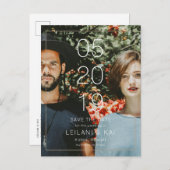 Carte postale photo de simple rappel de date (Devant / Derrière)