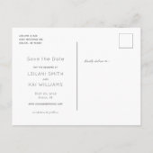 Carte postale photo de simple rappel de date (Dos)