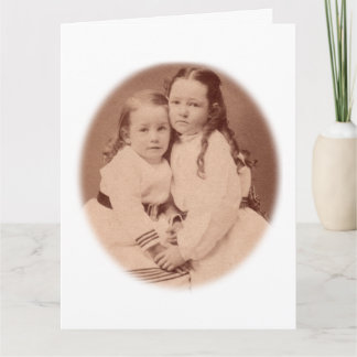 Carte postale photo de sœurs vintage par From My D