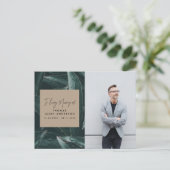 Carte Postale Photo de souvenir de deuil élégant moderne (Debout devant)