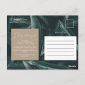 Carte Postale Photo de souvenir de deuil élégant moderne (Dos)