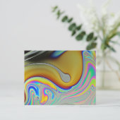 Carte Postale Photo de surface de la bulle de savon (Debout devant)