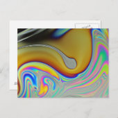 Carte Postale Photo de surface de la bulle de savon (Devant / Derrière)