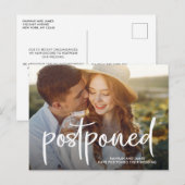 Carte Postale Photo de typographie simple reportée (Devant / Derrière)