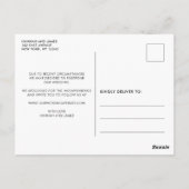 Carte Postale Photo de typographie simple reportée (Dos)