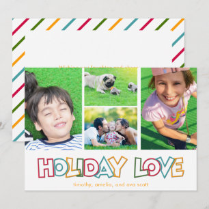 Carte postale photo de vacances amoureuses joyeuse