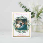 Carte postale photo de vacances de Noël (Debout devant)