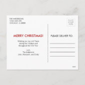 Carte postale photo de vacances de Village de Noël (Dos)