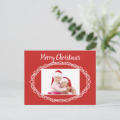 Carte postale photo de vacances géométrique scinti (Debout devant)