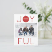 Carte postale photo de vacances joyeuse (Debout devant)