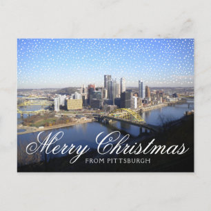 Carte Postale PHOTO DE VACANCES   Joyeux Noël De Pittsburgh PA