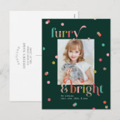 Carte postale photo de vacances lumineuse et poilu (Devant / Derrière)