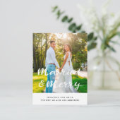 Carte Postale Photo de vacances Marié et Merry Newlyweds (Debout devant)