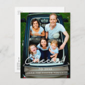 Carte Postale Photo de vacances minimaliste (Devant / Derrière)