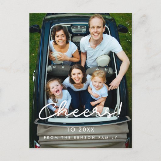 Carte Postale Photo de vacances minimaliste (Devant)