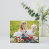 Carte postale photo de vacances pour compter nos b (Debout devant)