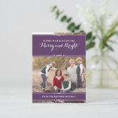 Carte postale photo de vacances Purple Simply Chic (Debout devant)