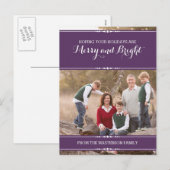 Carte postale photo de vacances Purple Simply Chic (Devant / Derrière)