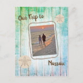 Carte Postale Photo de vacances sur bois en détresse (Devant)