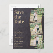 Carte Postale Photo de verdure Code QR Mariage d'ardoise Enregis (Devant / Derrière)
