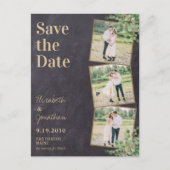 Carte Postale Photo de verdure Code QR Mariage d'ardoise Enregis (Devant)