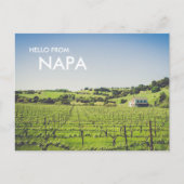 Carte postale photo de vignoble de Napa (Devant)