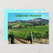 Carte Postale photo de vignoble vert (Devant / Derrière)