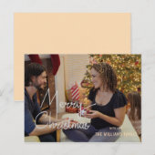 Carte postale photo de vœux de Noël Joyeux Noël (Devant / Derrière)