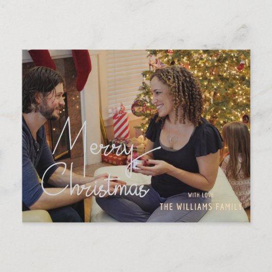 Carte postale photo de vœux de Noël Joyeux Noël (Devant)