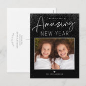 Carte postale photo de vœux pour une année incroya (Devant / Derrière)