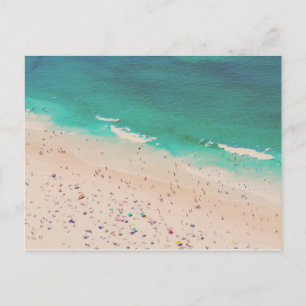 Carte Postale Photo de voyage de la plage avec eau turquoise