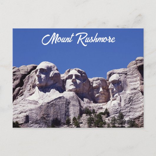 Carte Postale Photo de voyage du Mont Rushmore Dakota du Sud (Devant)