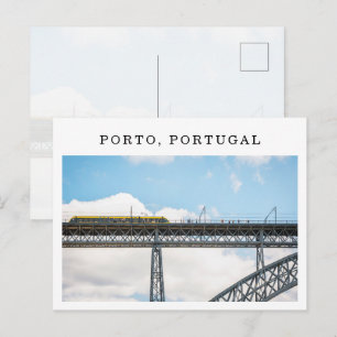 Carte Postale Photo de voyage du tramway Dom Luís I à Porto Port