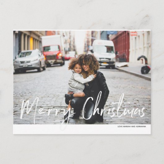 Carte Postale Photo d'écriture de Noël Joyeux (Devant)