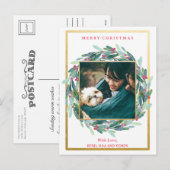 Carte postale photo des fêtes de Noël (Devant / Derrière)